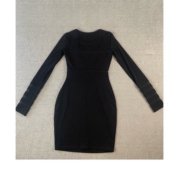 Elizabeth & James Millie Dress Bodycon Long Sleeve Black Size 2 - Picture 3 of 13